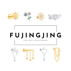 Fabriek Groothandel Roestvrij Staal Kwast Verborgen Helix Platte Piercing Schelp Bengelen Oorbel Sexy Mode Lichaam Sieraden Seks - Product Image 5