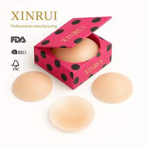 Coussinet <span class=keywords><strong>de</strong></span> <span class=keywords><strong>soutien</strong></span>-<span class=keywords><strong>gorge</strong></span> d'allaitement <span class=keywords><strong>en</strong></span> <span class=keywords><strong>silicone</strong></span> solide mat mince avec support adhésif collant et réutilisable - Product Image 1