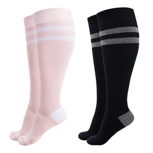 Calze a Compressione in Viscosa di Bambù 15-20 mmHg per Polpacci Larghi, per Donne in Gravidanza, Viaggi, Infermiere, Uso Quotidiano - Product Image 1