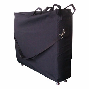 Échantillon gratuit Sacs d'extérieur fabriqués par un fabricant physique Vente en gros Sac de transport réglable noir pliable pour table de massage - Product Image 1