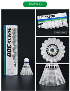 ลูกแบดมินตันและเทนนิสพลาสติกไนลอนสำหรับฝึกซ้อม 6 ลูก ทนลม สำหรับเล่นกลางแจ้ง รุ่น M600/M300/M2000 พร้อมโลโก้ - Product Image 3