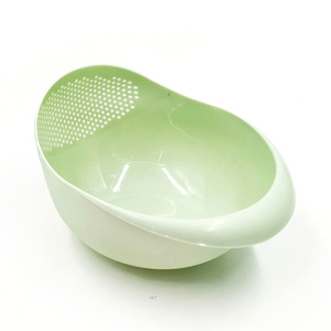 Multifunctional rice washing maker, vegetable washing basket, lazy person's product, draining rice <b>sieve</b>, <b>fine</b>-mesh - Product Image 3