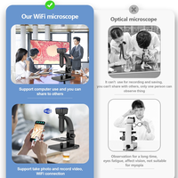 315-W mikroskop optik elektronik Digital, kamera mikroskop Wifi tanpa kabel PC perbesaran 5MP