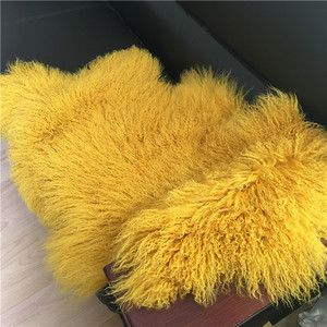White Long <strong>Curly</strong> Hair Sheepskin Real <strong>Lamb</strong> <strong>Fur</strong> - Product Image 5