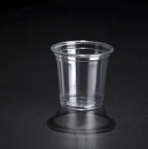 Vente en gros Tasse de dégustation d'aliments en plastique jetable transparent Tasse de dégustation de boissons au vin