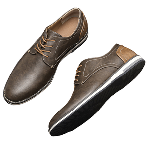Zapatos Casuales para Hombre, Tallas Grandes, Diseño con Bloques de Color, Transpirables, Cómodos, de Cuero con Cordones, Tendencia de Moda, EVA - Product Image 1