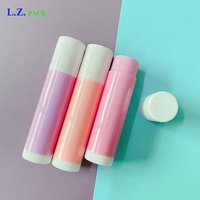 Tube de recharge rond LZ Pack multicolores pour baume à lèvres, joli contenant vide de 5g pour baume à lèvres