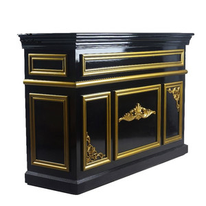 Mostrador <span class=keywords><strong>de</strong></span> Recepción <span class=keywords><strong>de</strong></span> Madera Estilo <span class=keywords><strong>2022</strong></span> para Salón <span class=keywords><strong>de</strong></span> Belleza, Peluquería, Barbería, Salón <span class=keywords><strong>de</strong></span> <span class=keywords><strong>Uñas</strong></span> - Diseño Moderno, Color y Logotipo Personalizables - Product Image 1