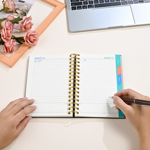 Agenda 2027, Edición en Inglés, Encuadernada en Espiral, Formato A5, <span class=keywords><strong>Diario</strong></span> de Planificación Diaria y Mensual con Calendario, Regalo con Detalles en Lámina - Product Image 4