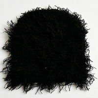 Bonnet tendance Y2K en tricot shaggy et duveteux – Unisexe, texturé, 100 % acrylique, couleurs contrastées, pour streetwear et festivals
