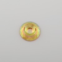 Décoration de costume de carnaval : Strass en acrylique AB 25 mm, effet nid d'oiseau, à dos plat, pierres détachées