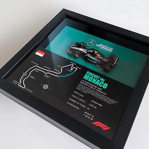 Cadre photo <span class=keywords><strong>de</strong></span> modèle <span class=keywords><strong>de</strong></span> course <span class=keywords><strong>de</strong></span> Formule 1 Mercedes W15 Bi Mei Gao - Product Image 4