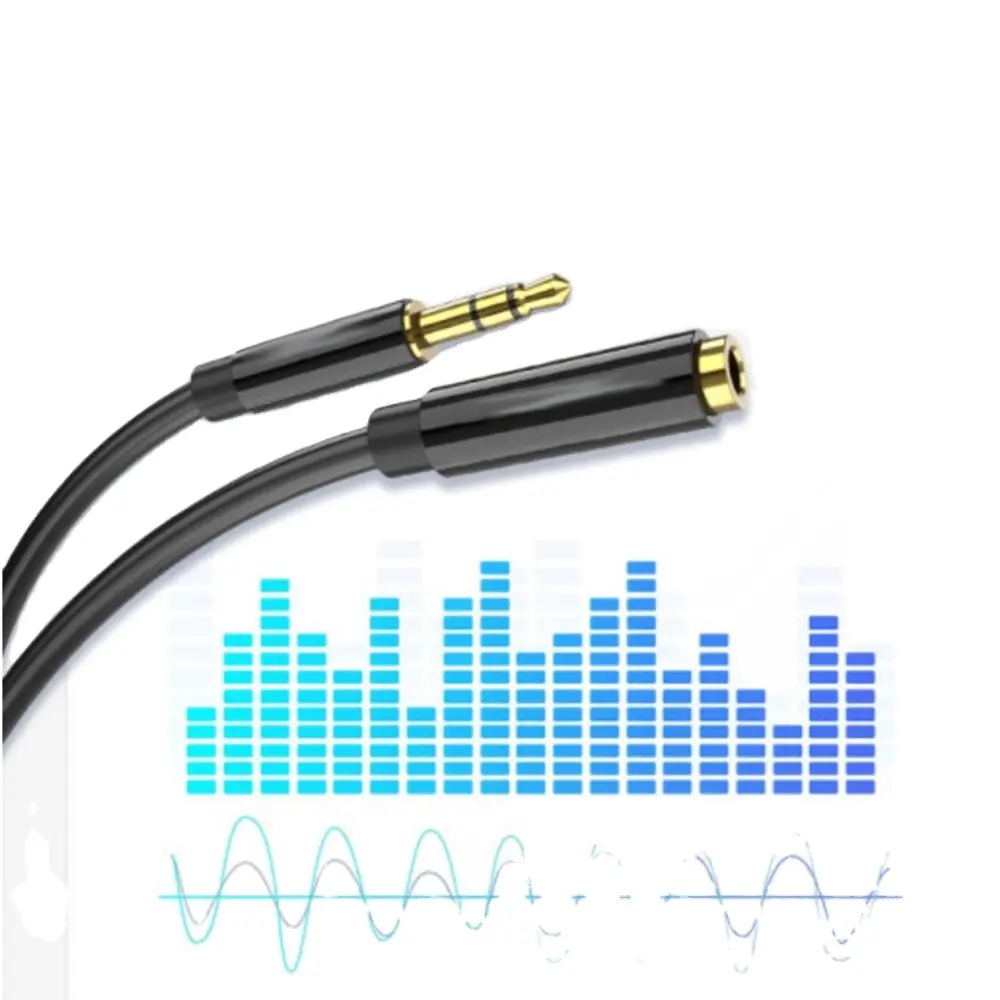 2022 Hi-Fi Sound Headphone Extension Cable 3.5mm Male to Female Audio Cable Extension Cord Stereo Audio Extension Adapter Cable