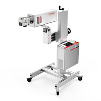 Rolo de novo design para rolar impressora industrial, expiração plástico, codificação industrial, mini-máquina de marcação a laser co2 voadora on-line