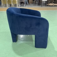 Fauteuil d'appoint moderne en tissu pour hôtel d'affaires, salon, club, salle à manger de luxe légère, salle privée, café, bistrot