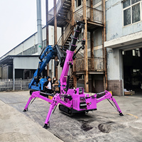 Prix d'usine Chine Jiusheng Grue araignée sur chenilles 3, 5 et 8 tonnes CE/EPA à vendre