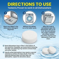 Tablettes de lavage de vaisselle écologiques, nettoyage en profondeur, tablettes de détergent pour lave-vaisselle solubles dans l'eau, tablettes de lavage pour la maison