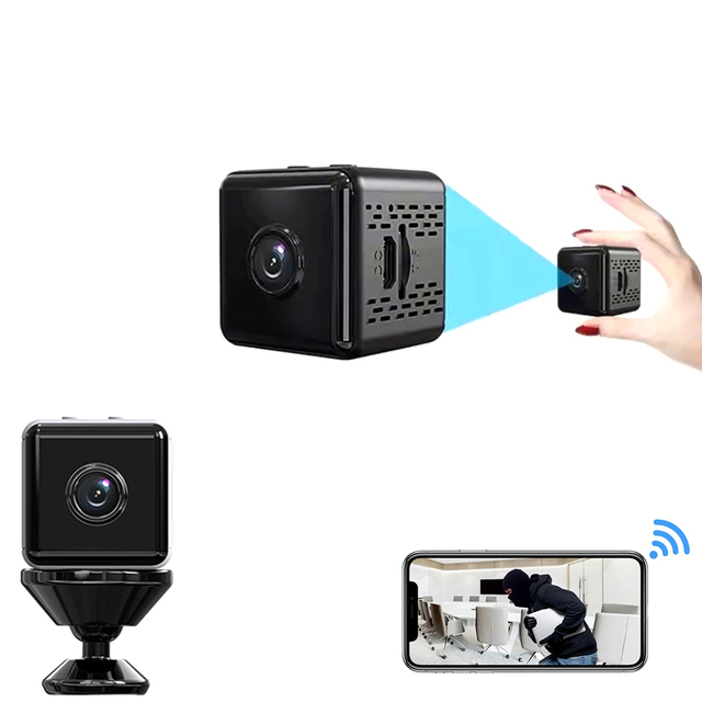 1080P Full HD Mini WiFi Camera Voice Video Recorder Loop Recording Night Vision Wireless IP Security Cam MicroSD up to 64GB