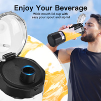 Nieuwe Draagbare Blender 360W Fles Fruitpers 700mL Capaciteit Oplaadbaar 6000mAh Batterij Persoonlijke Smoothie Blender Huishoudelijk