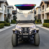 Voiture de golf électrique professionnelle 4 places au lithium 48V Rainbow en promotion – Chariot de golf tout-terrain 30-50 km/h 70-90 km d'autonomie