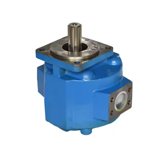 Pièces de rechange hydrauliques pour chargeuse : Pompe hydraulique à engrenages triple à arbre droit en fonte bleue, vente en gros - Product Image 3