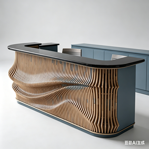 Mostrador de Recepción Multifuncional Moderno para Servicio de Lobi, para Uso en Hoteles - Product Image 3
