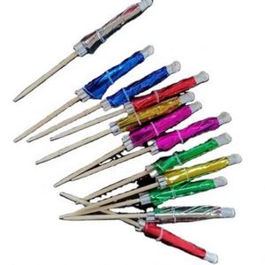 Aluminum <b>Foil</b> Wooden Sticks Decorative Cocktail Umbrella With Parasol - Product Image 1