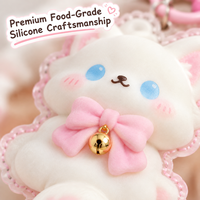 Squishies Chiot Blanc Taba Faits Main en Silicone Alimentaire, Sensation Aquatique, Remontée Lente, Anti-Stress et Anxiété, Nouveauté 2026 OEM ODM