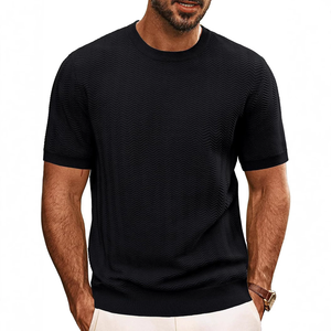 Camiseta de Manga Corta para Hombre, Nueva Moda 2026, Cuello Redondo, Color Sólido, Informal, para Uso Diario - Product Image 1