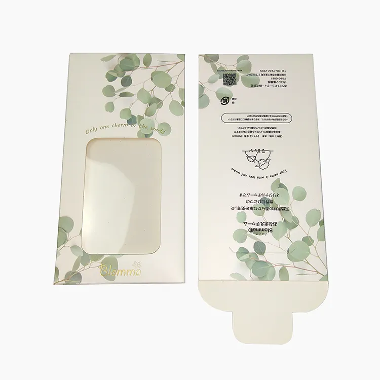 Busta in carta stampata con Design personalizzato SENCAI con sacchetto per imballaggio in carta trasparente per adesivi per Nail Art