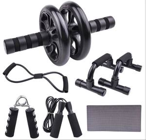 Entrenador multifuncional 7 en 1, pequeño kit de fitness para interiores en el hogar para hacer ejercicio, <span class=keywords><strong>flexiones</strong></span> de fuerza muscular y <span class=keywords><strong>rueda</strong></span> <span class=keywords><strong>abdominal</strong></span> - Product Image 4