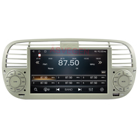 Livraison gratuite, gros! Lecteur DVD et Navigation GPS, avec dents bleues, pour 2014 Fiat 500, Android, 2 din