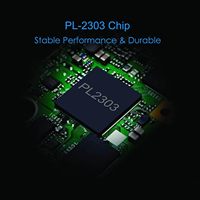 Adaptador USB a RS232 con Chipset PL2303, Cable Convertidor Serial USB 2.0 Macho a RS232 Hembra DB9 Coaxial de PVC de 1.8M para Monitor y Micrófono