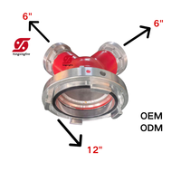 Pembagi Air Aluminium Factoey Selas 2 Arah, Katup Bola Pembagi Air, Sambungan Air Dua Arah