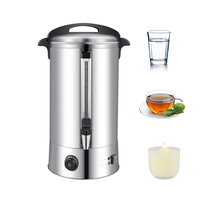 Thermos électrique commercial à double paroi en acier inoxydable, 20 litres, pour la restauration, bouilloire à eau chaude, 2023 en vente