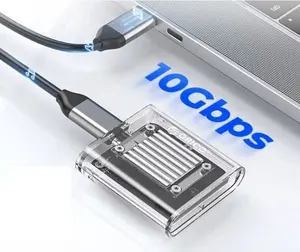 محول خارجية شفاف من ORICO Mini 2230 M.2 SSD إلى USB من نوع C، غلاف NVMe 10Gbps M.2 إلى PCIe 2230 SSD