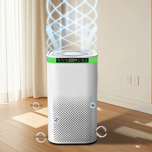 Penyerap Udara Mini Portabel Elektrik Plastik dengan Filter HEPA & Sterilisasi UV untuk Meja Kerja dan Nakas - Product Image 1