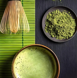 Poudre de thé matcha de qualité cérémonielle fraîche en vrac, marque privée, décaféinée, instantanée, emballée <span class=keywords><strong>sous</strong></span> <span class=keywords><strong>vide</strong></span> - Product Image 6