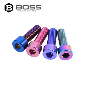 Vis à tête cylindrique Allen M5M6M8 en alliage de titane zingué <span class=keywords><strong>BOSS</strong></span> pour <span class=keywords><strong>casque</strong></span> de vélo, frein, drones et accessoires d'aéromodélisme - Product Image 6