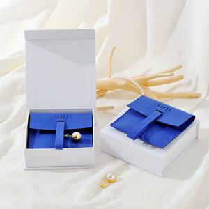 Custom Luxury Microfiber Jewellery Envelopes Pouch Bag Bracelet <b>Earrings</b> Jewelry Pouches - Product Image 6