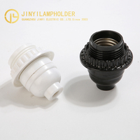 Jinyi E26 portalámparas de baquelita blanco y negro E26 E27 portalámparas