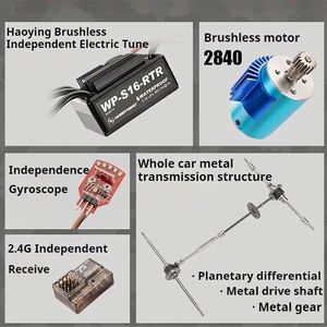 Hbx 3100a <span class=keywords><strong>Udr</strong></span> 1/16 2.4g 4wd 45km/h Auto RC Brushless Short Course Fuoristrada Desert Truck RTR con Giroscopio, Modello di Veicolo ad Alta Velocità - Product Image 6
