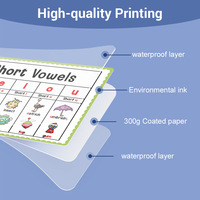 Maternelle Préscolaire Mur Master Charts Apprentissage Voyelles Affiches Digraphes Mélanges 10 Alphabet Phonics Affiches pour les enfants