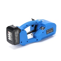 Machine à cerclage en plastique PET PP de 9 mm à 16 mm, machine d'emballage portable, presse à balles avec batterie, cerclage électrique en plastique