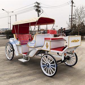 Chariot de transport électrique de type calèche européenne pour le tourisme, les mariages et les événements spéciaux - Product Image 1