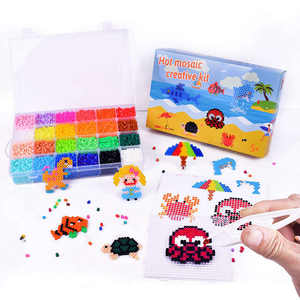 Venta caliente 10000 piezas DIY Hama Beads 5mm juguetes educativos colores mezclados cuentas de fusibles para niños en Pegboard Perler - Product Image 1