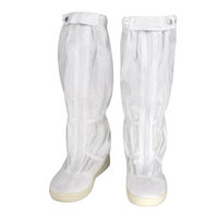 Bottes longues de salle blanche autoclavables résistantes aux hautes températures, semelle épaisse et souple, antidérapantes, en toile, unisexe, été, printemps, automne