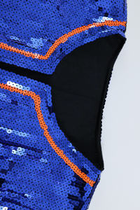 Tunique de <span class=keywords><strong>baseball</strong></span> scintillante personnalisée pour femme, en jersey respirant, à sequins, vente en gros pour adultes - Product Image 4