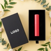 Botol Parfum Kosong Mewah Premium Botol Parfum Merah Kosong 5ml 8ml 10ml Botol Parfum Mini dengan Kotak Hadiah Hitam