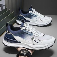 Chaussures de sport décontractées tendance pour hommes, haut de gamme, en maille respirante, cuir de vachette, semelle extérieure en caoutchouc, pour l'été